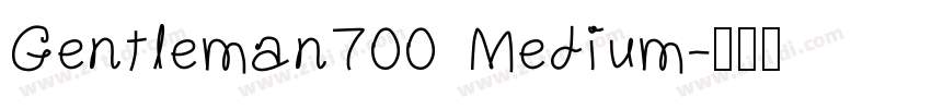 Gentleman700 Medium字体转换